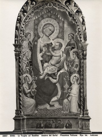 Anderson — Roma - La Vergine con Bambino - maniera del Gerini - Pinacoteca Vaticana — insieme